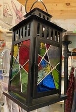 Artist- Andrew Reid ARLNTRNSILVER Stained glass Lantern by Andrew Reid, Silver Solder