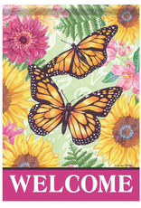 Carson Large House Flags Spring 2023 Spring Butterfly