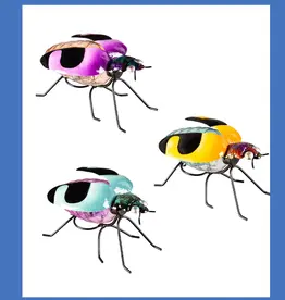 Evergreen Metal Colorful Solar Bugs
