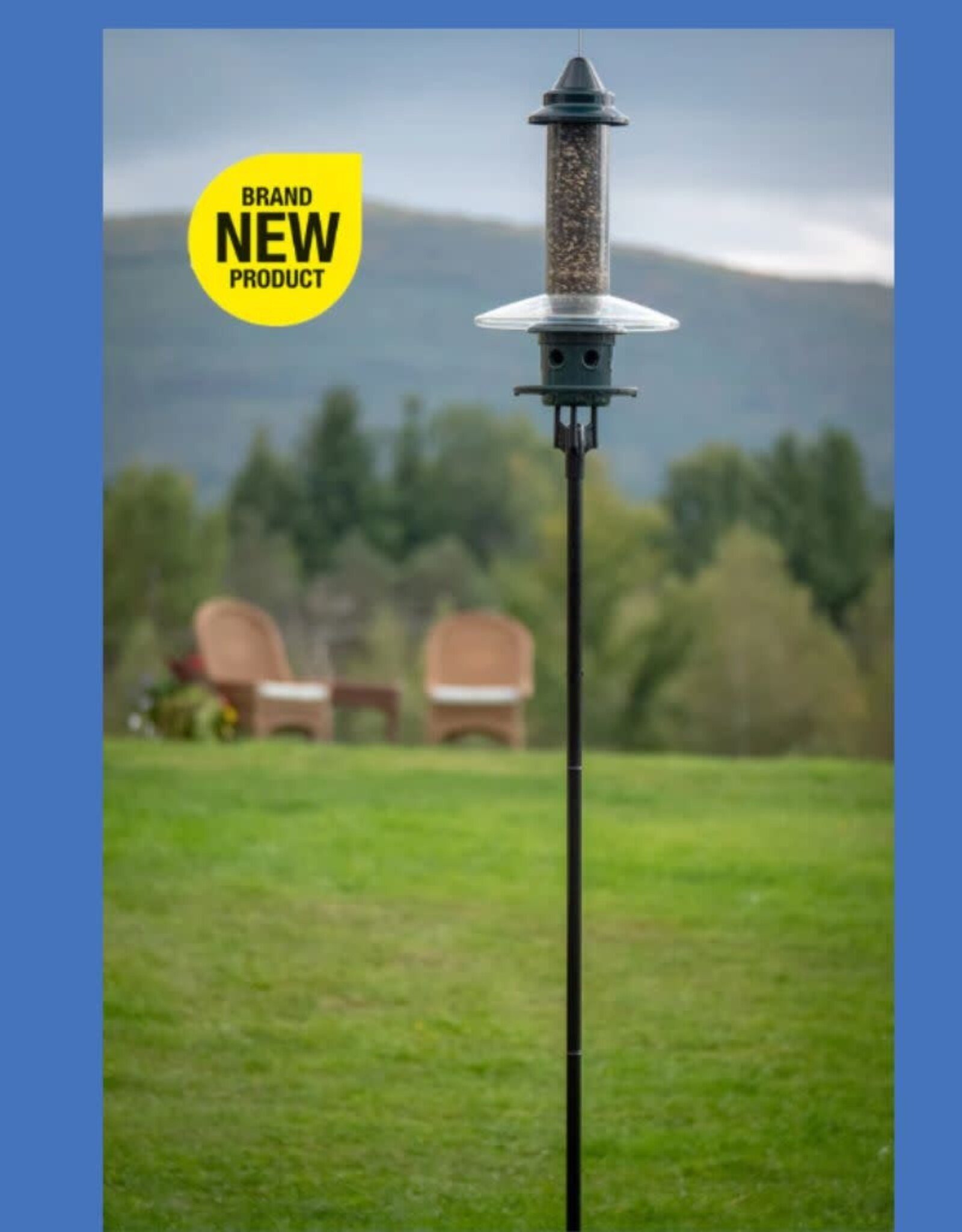 Brome/Squirrel Buster SQB1108 Birds Up Single Pole Kit- feeder and tray not included