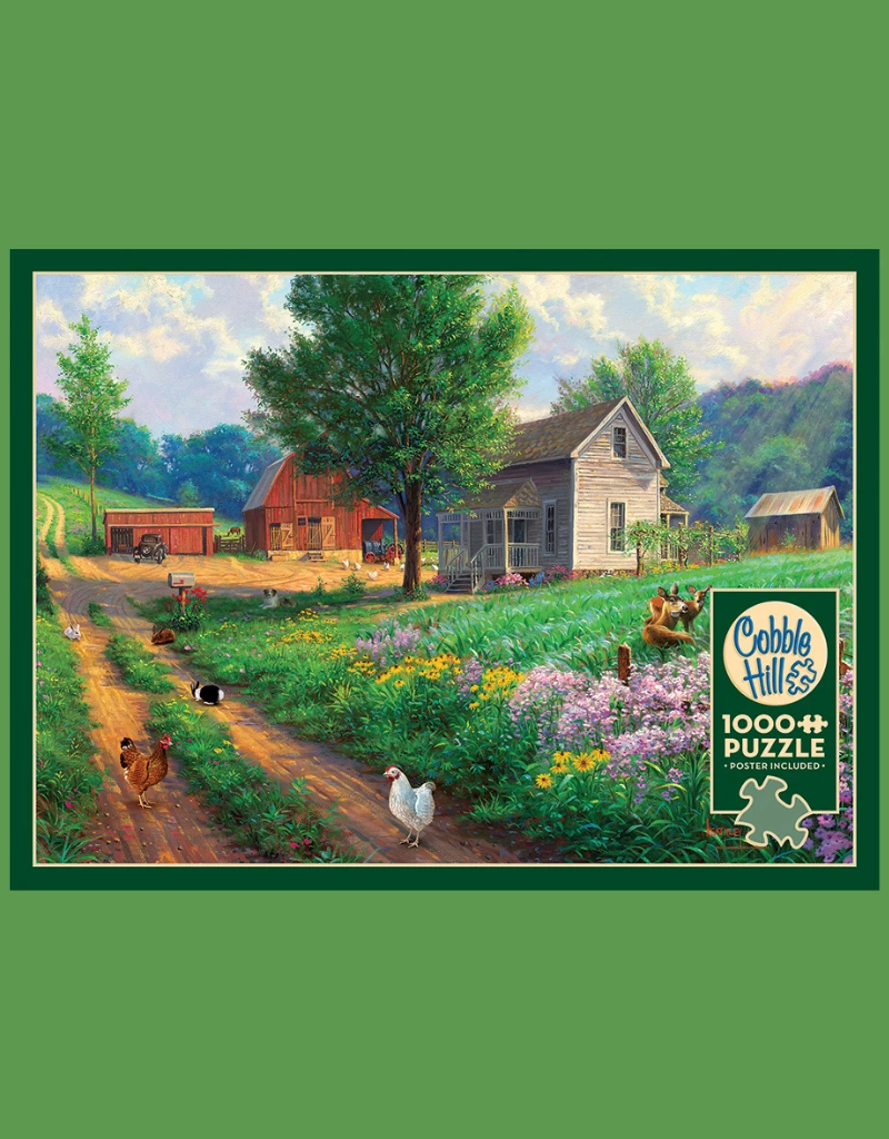 Puzzle 1000 Pezzi Cobble Hill - Cabina Per Uccelli - Carta Lino Anti-riflesso - Made In USA