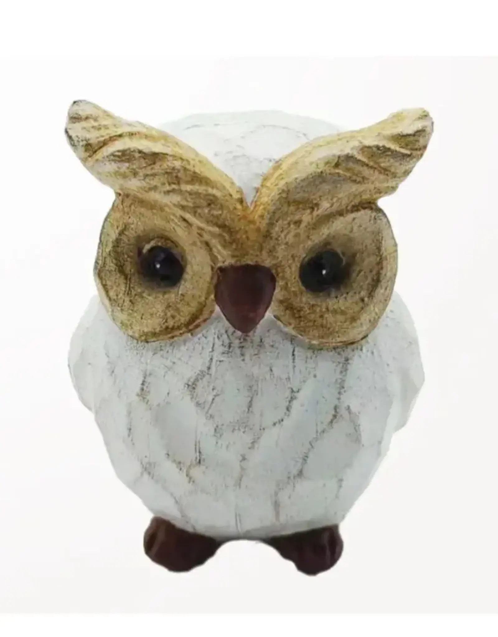Panam Decor & Gifts PUI69601 Simulated Wood Owl Statue, 4"H