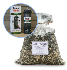 Birdhouse & Brome 10lb Right Stuff with Legacy Squirrel Buster + free 5lb Right Stuff