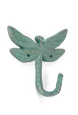 Abbott Dragonfly Hook-Verdigris-5.5"H