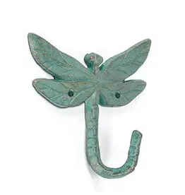 Abbott Dragonfly Hook-Verdigris-5.5"H