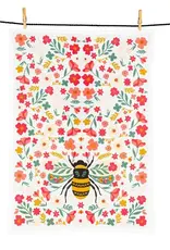 Abbott Colourful Floral Bee Kitchen Towel-20x28"L