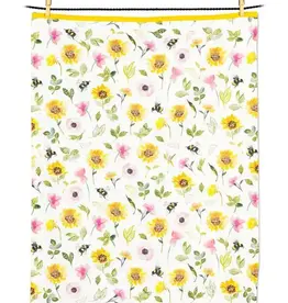 Abbott Sunflowers & Bees Kitchen Towel-20x28"L