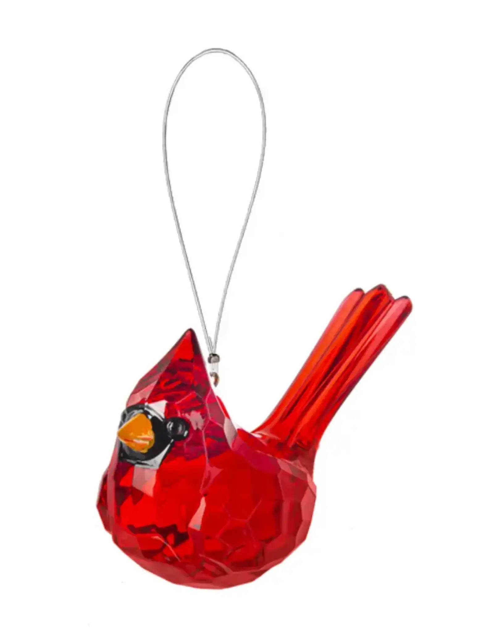 Ganz 3.5" Elegant Cardinal Ornament, acrylic