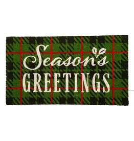 Evergreen Holiday Salutation Coir Mat