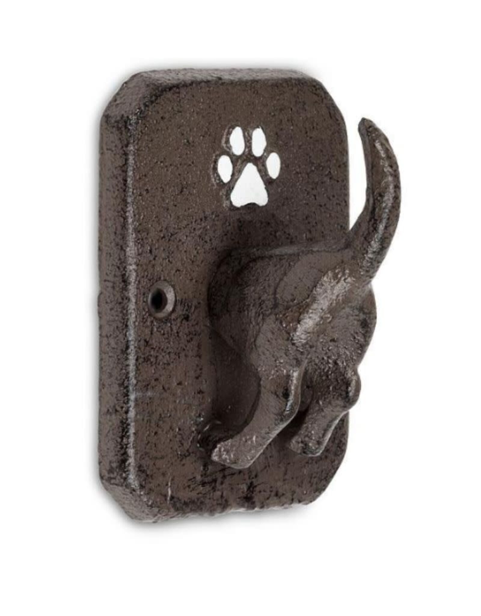 Abbott AB539 Dog Tail w/Paw Leash Hook-Brn-4"H