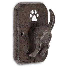 Abbott AB539 Dog Tail w/Paw Leash Hook-Brn-4"H