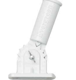 Evergreen EE04003 Adjustable Aluminum House Flag Bracket, White Finish