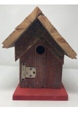 Artist Jean Long JL1244 Jean Long Red Barnboard Birdhouse #1244, 1.25" Hole