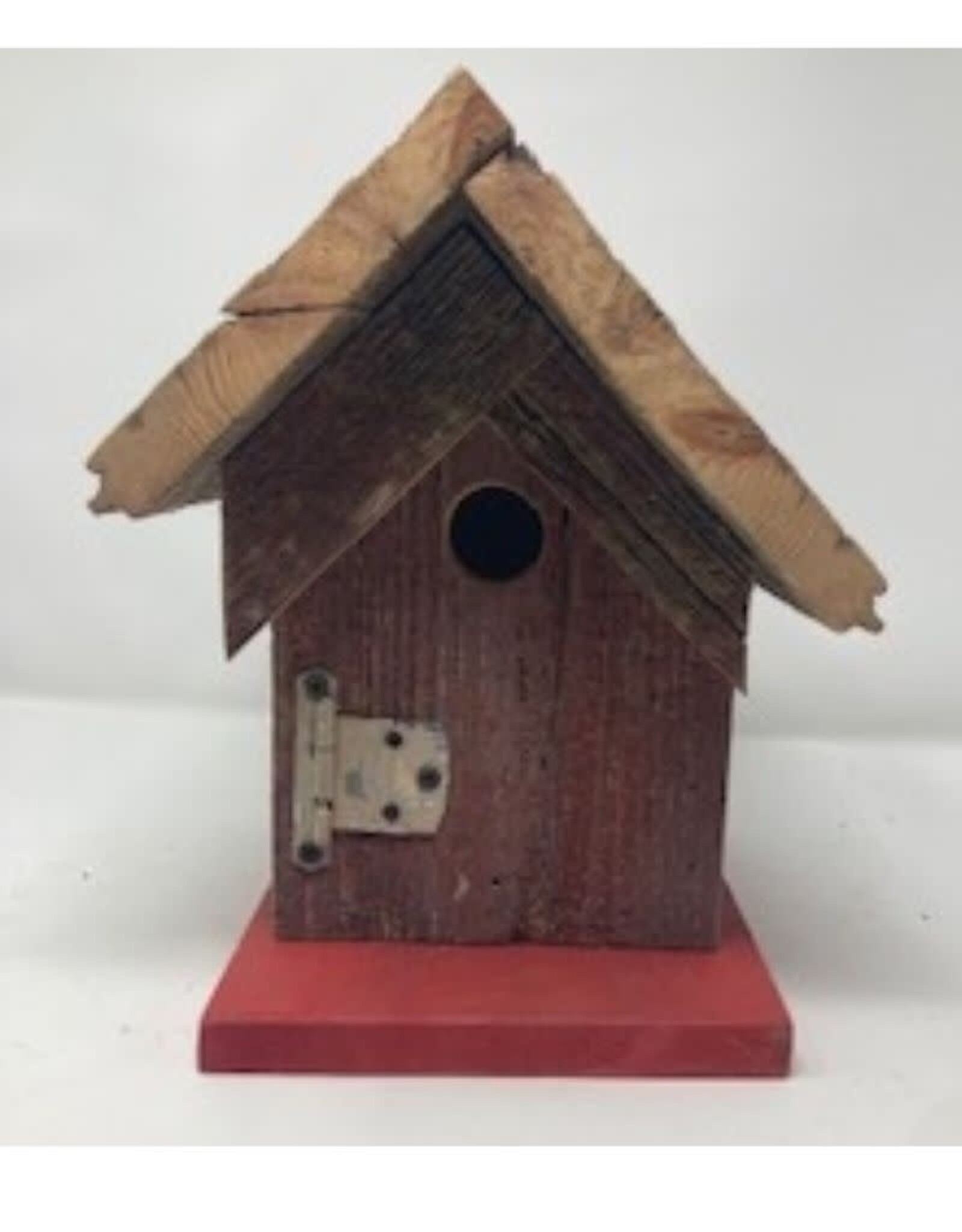 Artist Jean Long JL1244 Jean Long Red Barnboard Birdhouse #1244, 1.25" Hole