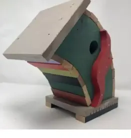 Artist Jean Long JL1201 Jean Long Birdhouse #1201, 1.5" Hole