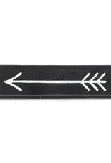 Abbott AB606 Pointing Arrow Sign, Blk, 10.5"L