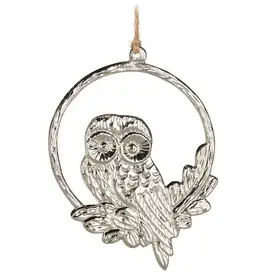 Abbott AB0425 Simple Flat Owl Ornament -4"H