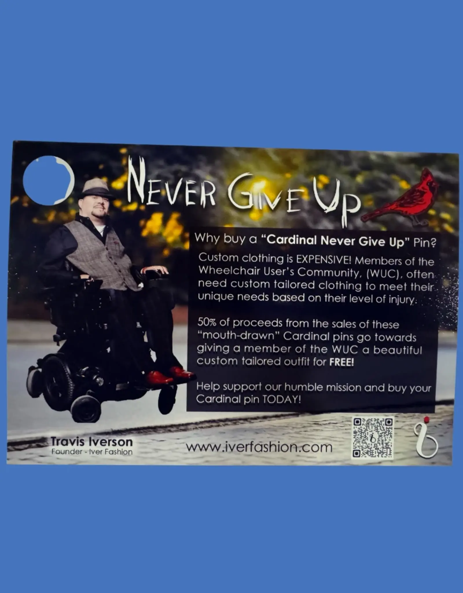 Iver Fashions IFNGUP Red Cardinal Lapel Pin