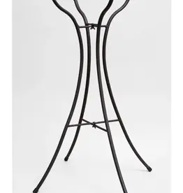 Evergreen EE01119 Metal Birdbath Stand, Hourglass Shape (birdbath sold separately)