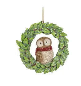 Abbott Birds in Wreath Ornament