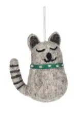 Abbott Smiling Cat Wool Ornament