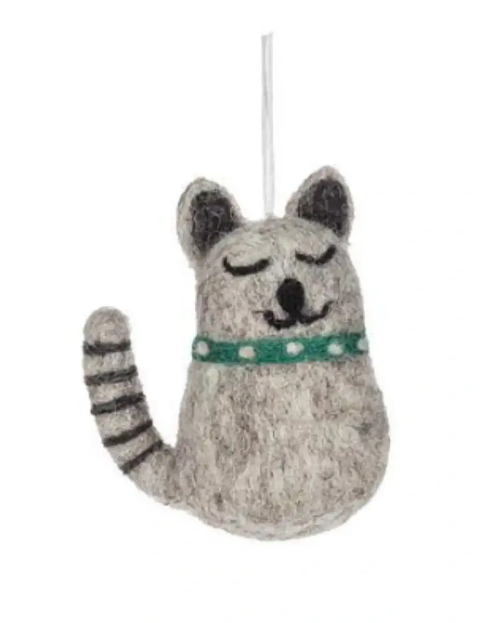 Abbott Smiling Cat Wool Ornament