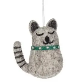 Abbott Smiling Cat Wool Ornament
