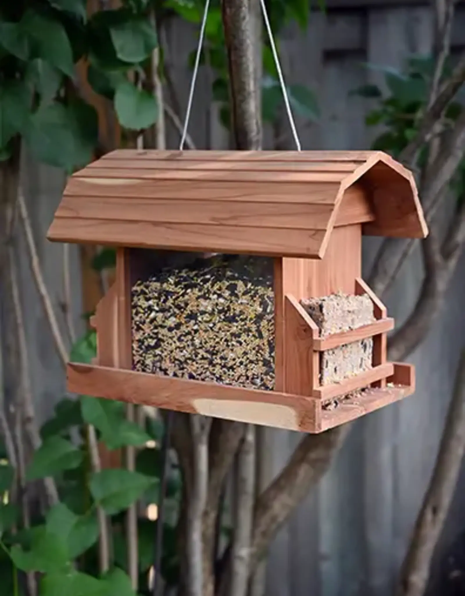 Pinebush PB71013 Barn Style Bird Feeder with Suet Holders