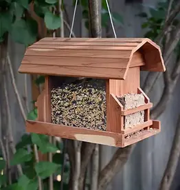 Pinebush PB71013 Barn Style Bird Feeder with Suet Holders