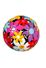 Evergreen Metal Floral Decorative Garden Ball, Set of 3