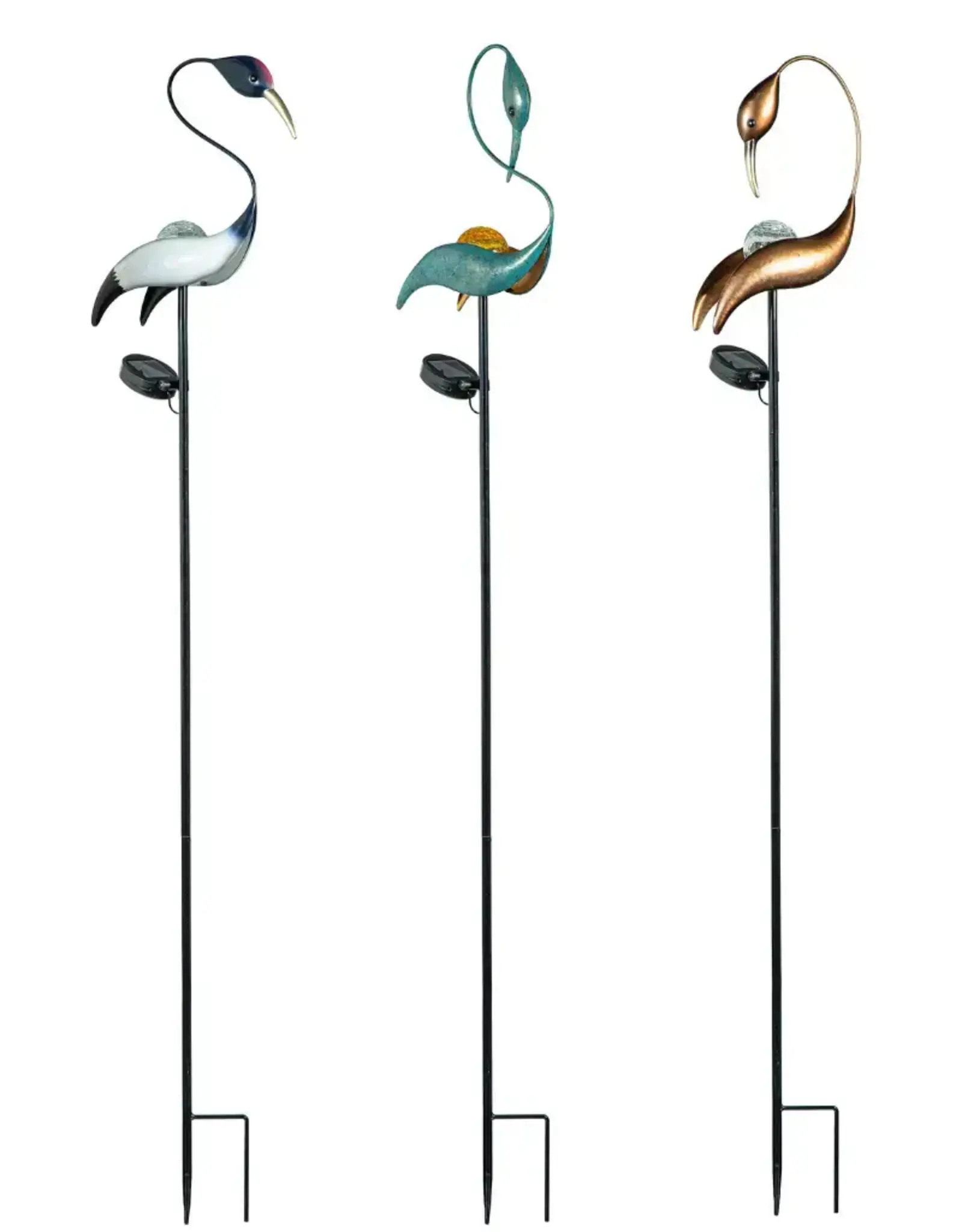 Evergreen Coastal Bird Solar Garden Stake, 50"