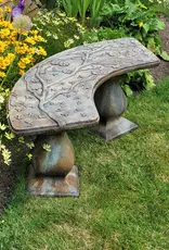 Castart Studio Cherry Blossom Bench Curved -Western Slate
