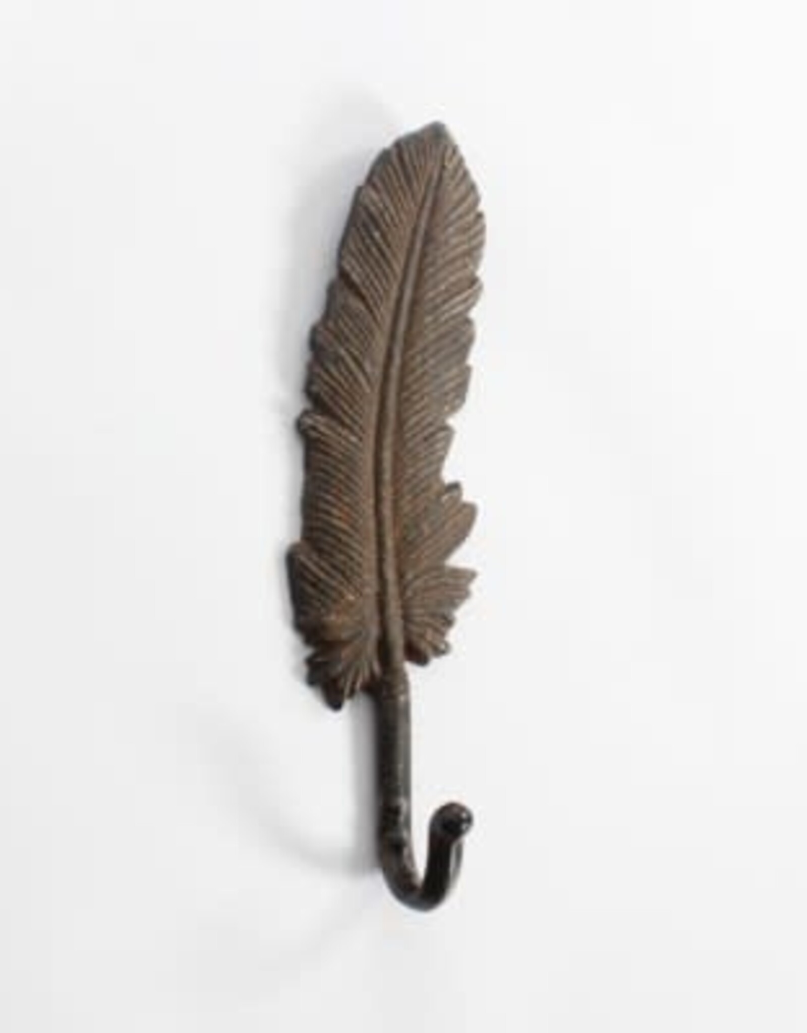 CJ MARKETING CJM7168B  9.5" DARK BRONZE  FEATHER WALL HOOK