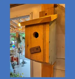 Artist Jean Long JL1295 jean Long Blue and Pine Bird House 1 1/2" port (universal).