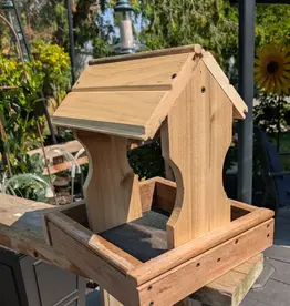 Artist Jean Long JL1304 Wood Fly-Through Platform Feeder by Jean Long