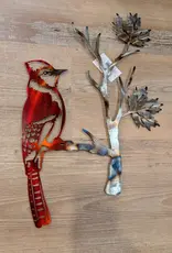 Panam Decor & Gifts Bird on a Branch Metal Wall Art
