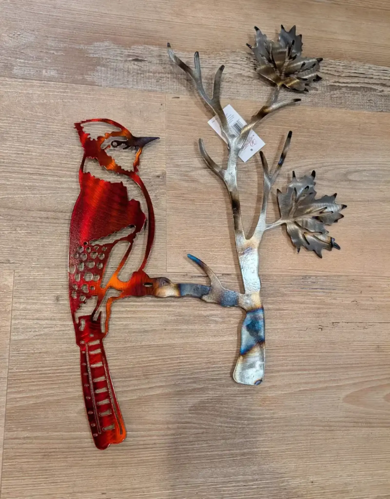 Panam Decor & Gifts Bird on a Branch Metal Wall Art