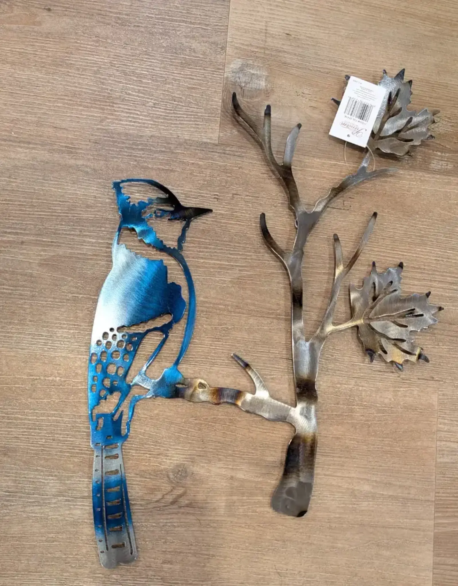 Panam Decor & Gifts Bird on a Branch Metal Wall Art
