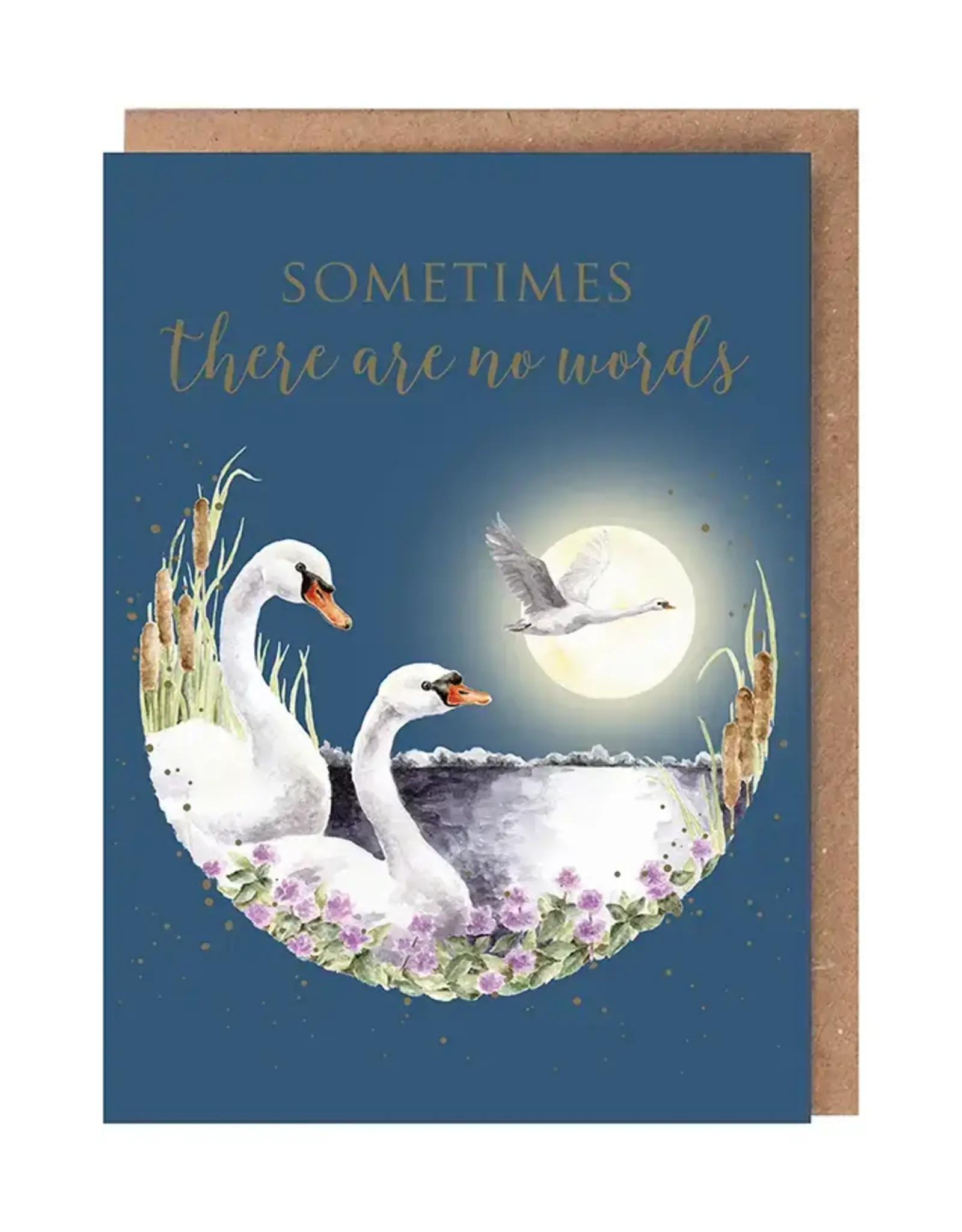 Wrendale Designs by Hannah Dale DYAWC215 Sympathy Sometimes There are No Words Single Card
