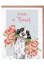 Wrendale Designs by Hannah Dale DYAWAC040 Thanks a Bunch Single Card