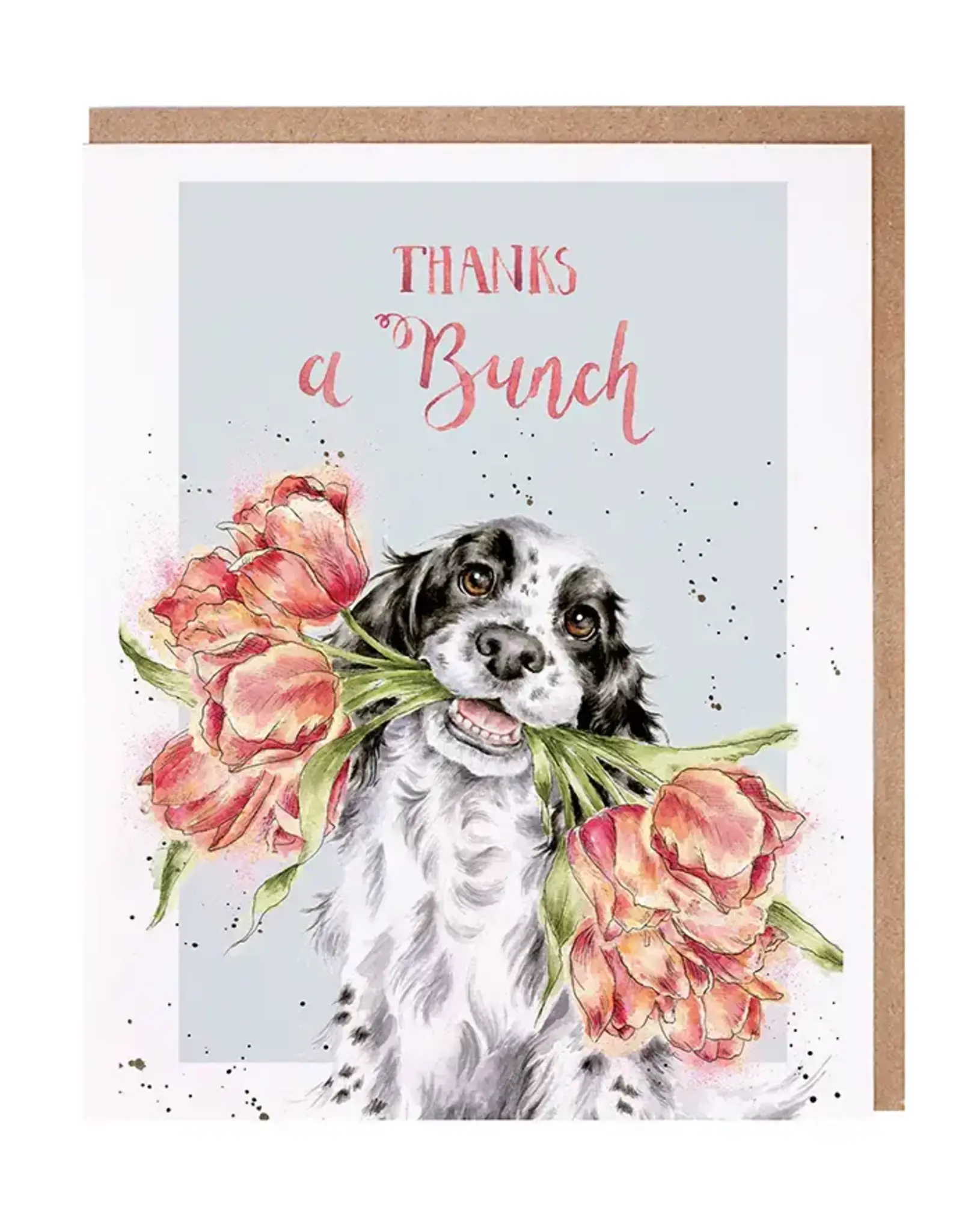 Wrendale Designs by Hannah Dale DYAWAC040 Thanks a Bunch Single Card