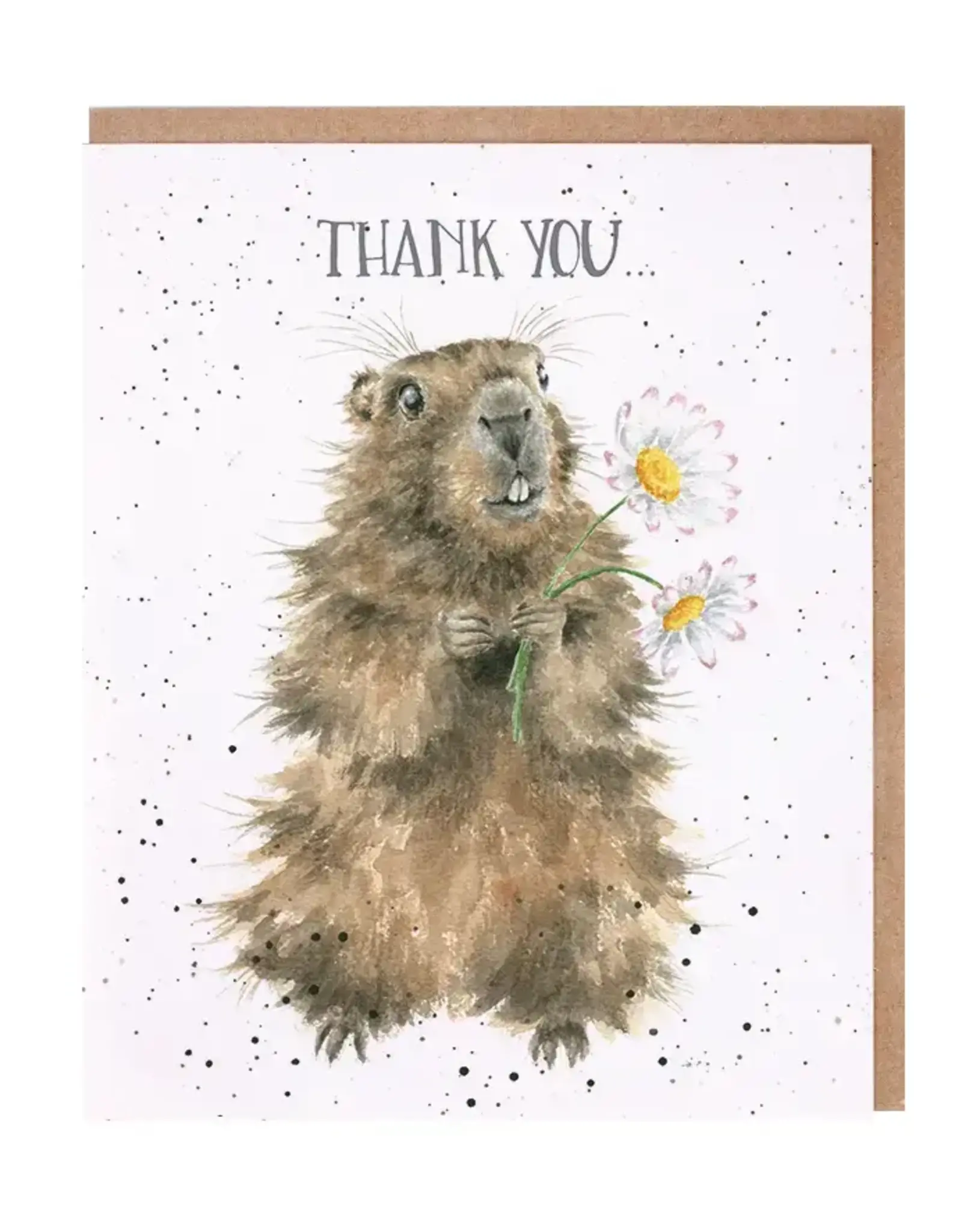 Wrendale Designs by Hannah Dale DYAWC138 Thank You Single Card