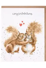 Wrendale Designs by Hannah Dale DYAWC166 Nuts About Each Other Single Card
