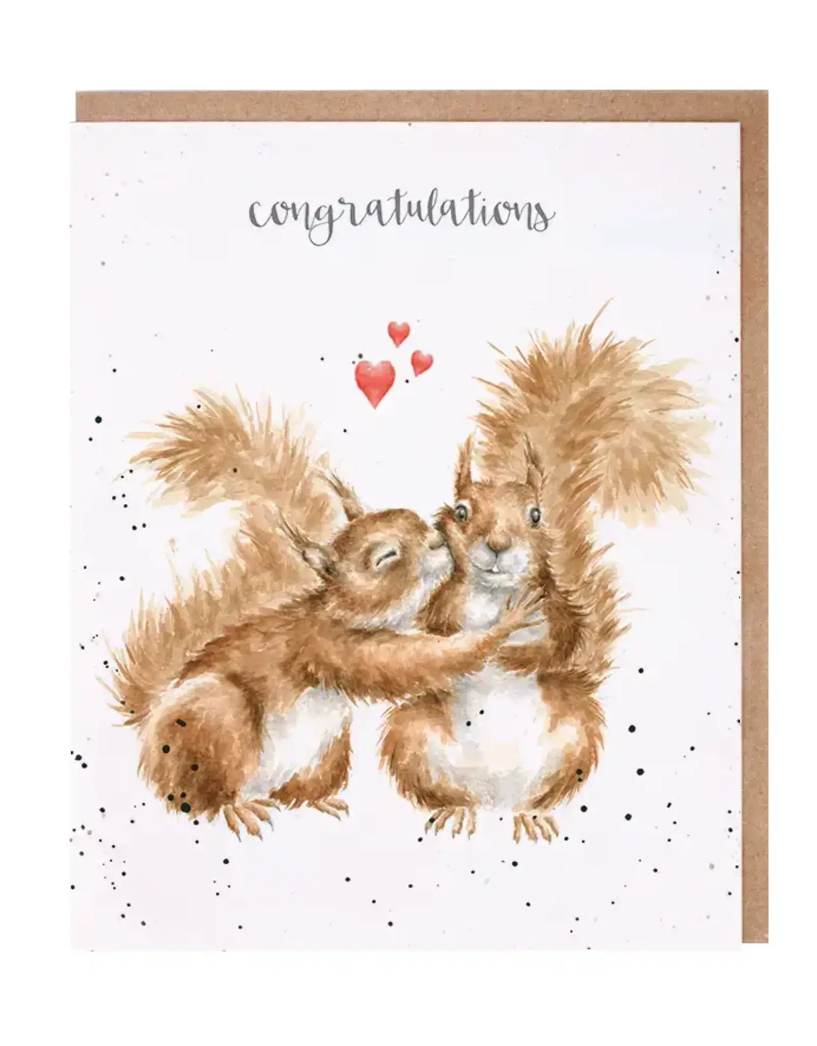 Wrendale Designs by Hannah Dale DYAWC166 Nuts About Each Other Single Card