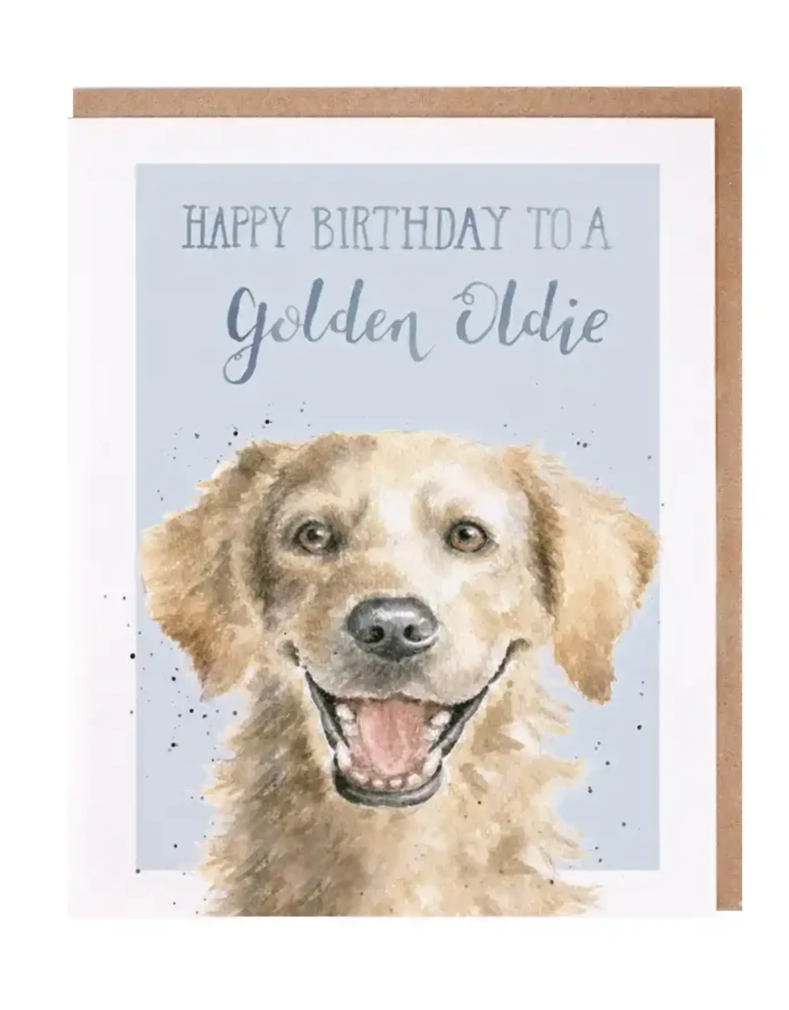 Wrendale Designs by Hannah Dale Golden Oldie Dog Single Card