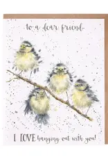 Wrendale Designs by Hannah Dale DYAWC050 Hanging Out Single Card
