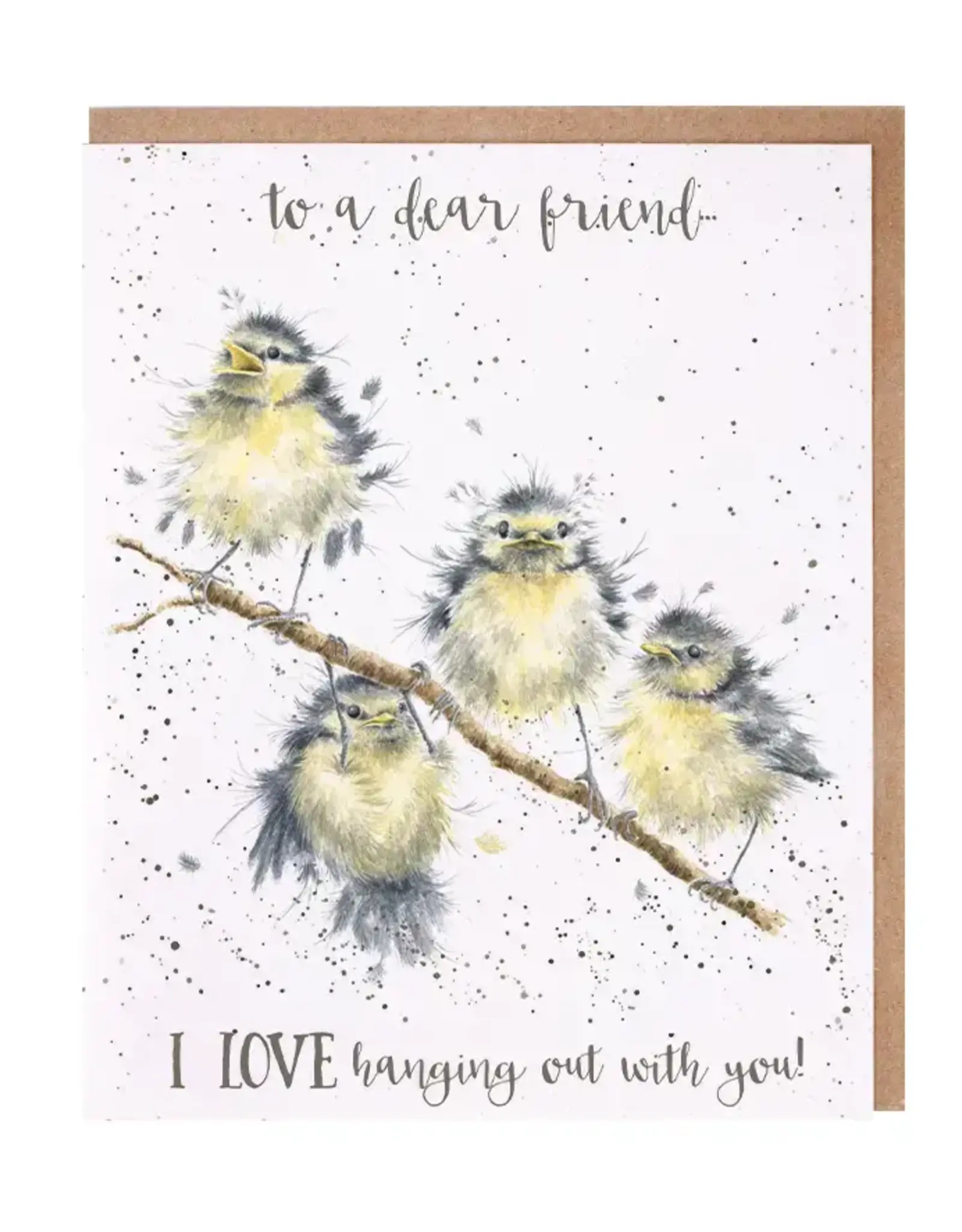 Wrendale Designs by Hannah Dale DYAWC050 Hanging Out Single Card