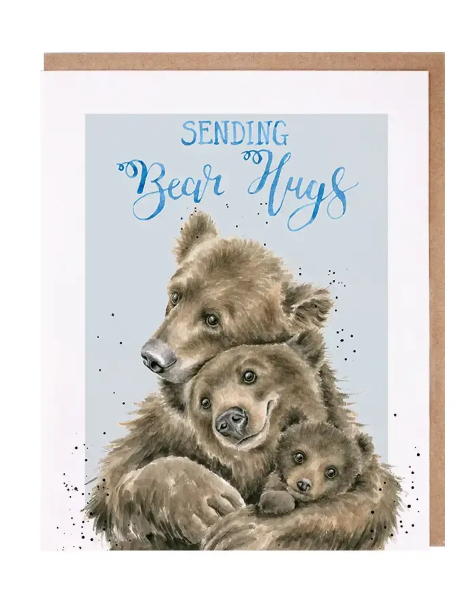 Wrendale Designs by Hannah Dale DYAWAC019 Bear Hugs Single Card