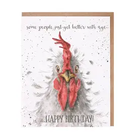 Wrendale Designs by Hannah Dale DYAWC025 Better With Age Single Card