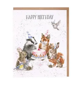 Wrendale Designs by Hannah Dale DYAWC123 Woodland Party Single Card